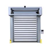 厂家直销涡轮硬质快速门铝合金车库门静音安全防夹自动感应卷帘门