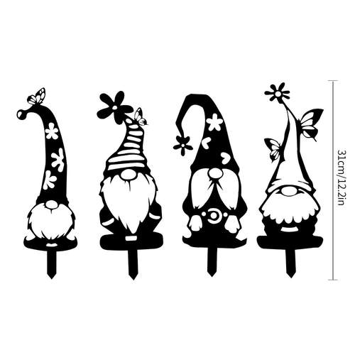 新款厂家新款万圣节花园帽子插牌金属铁艺金属工艺品庭院