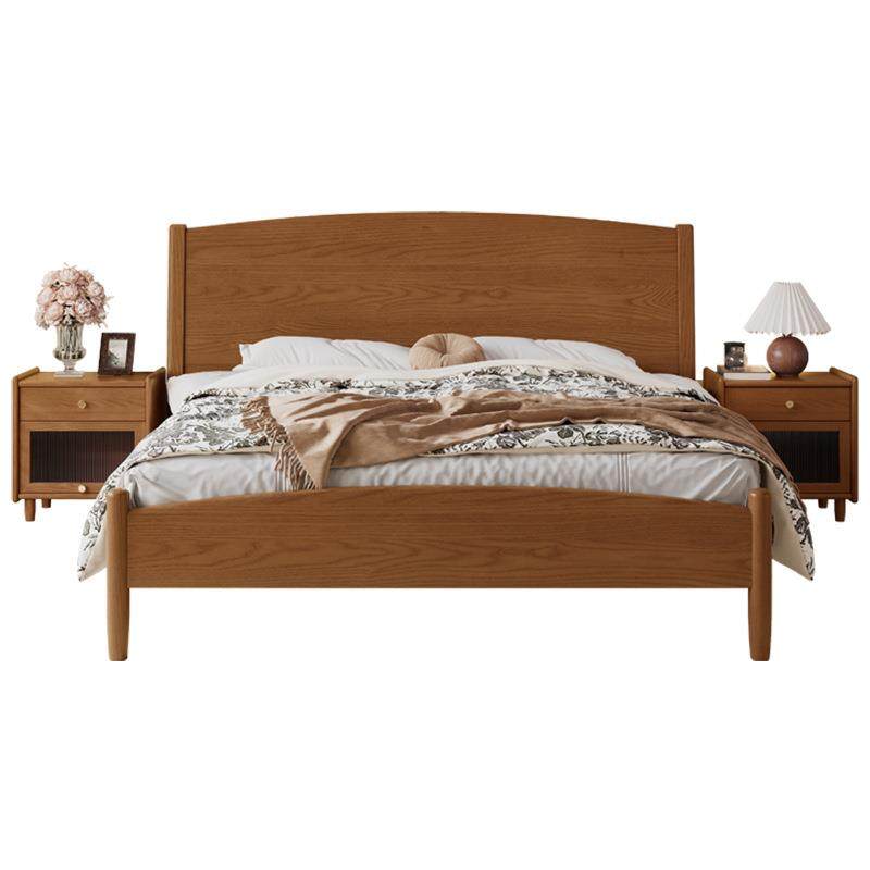 北欧复古全实木床美式红橡木双人床中古风卧室储物床1.5m1.8m高箱,住宅家具,实木床,淘宝优惠券,粉丝福利购,淘宝优惠卷