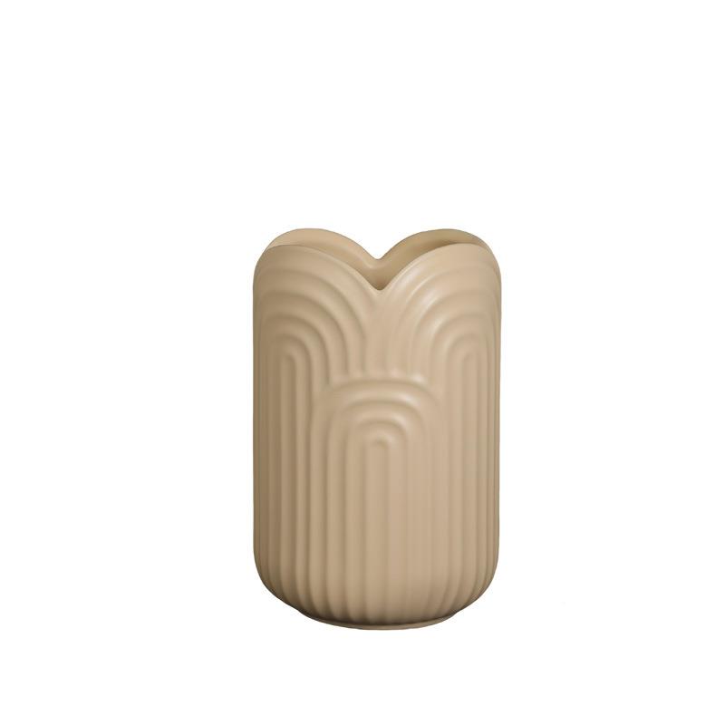 奶油ns风几陶饰瓷花瓶摆件i客XBG厅干花插何花家居简约软装品