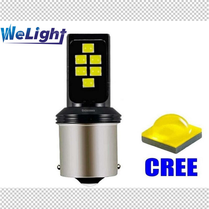 1156 BA15SCree LED汽车转向灯刹车灯尾灯倒向灯泡日间行车灯