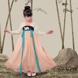 六一汉服女童儿童古装汉服仙女公主演出超仙中国风夏抖音同款儒裙