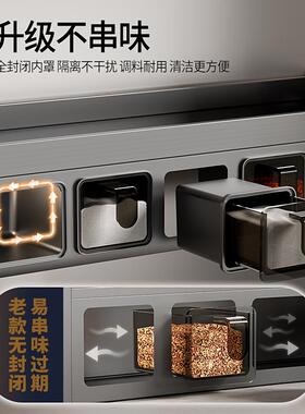 厨房置物架墙家式用免打孔挂调料?盒油盐酱F777@&！醋收纳架调味