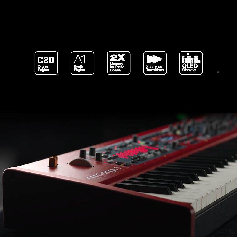 国行NOD诺德RStage3数88键7字673键全WPK配重模拟合成器电钢琴