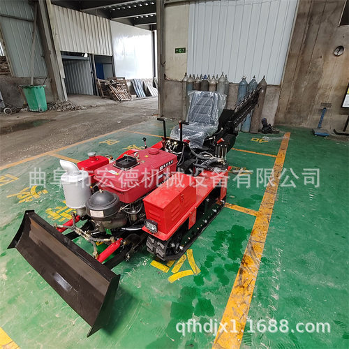 乘坐履带式路面开沟机 施工道路链条式开沟机 土质地面开槽机