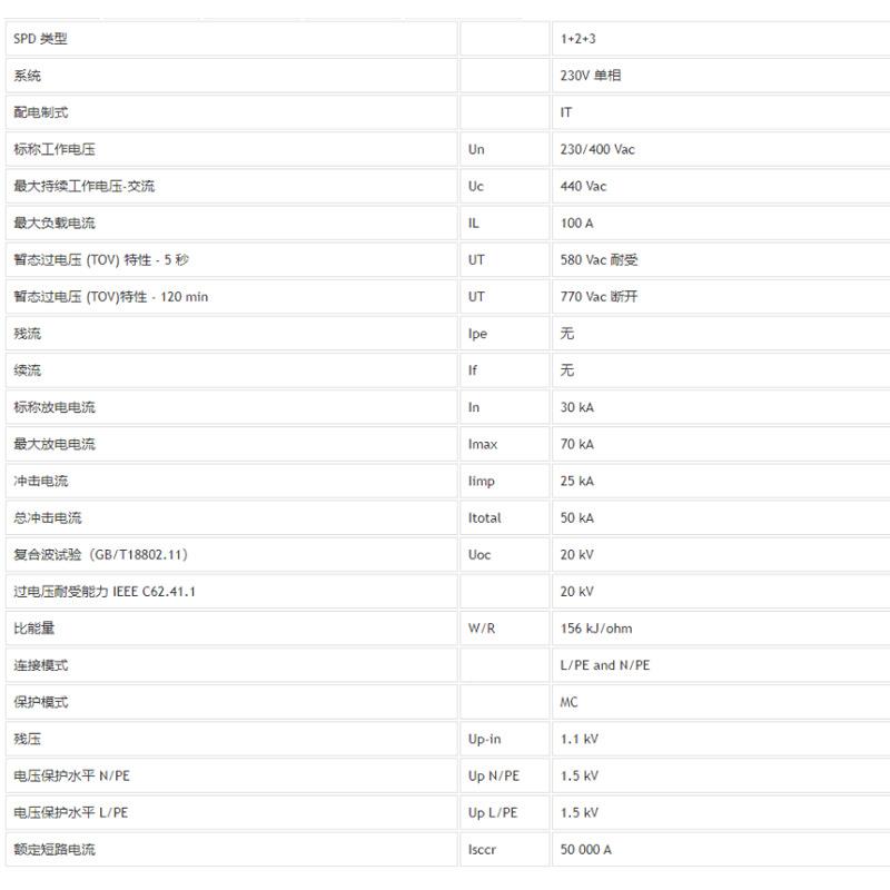 浪涌保护DS42-4电0器0防器雷4P避雷涌2RMJP电源三相2级低压