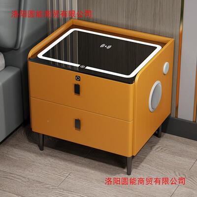 密码锁床头柜小2型EDA现代简约卧02新款意式极简轻奢5感室床边柜