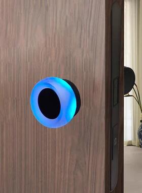 新款多巴胺门极简音锁具卧室房门锁磁吸锁静色门把手木YGE彩门房