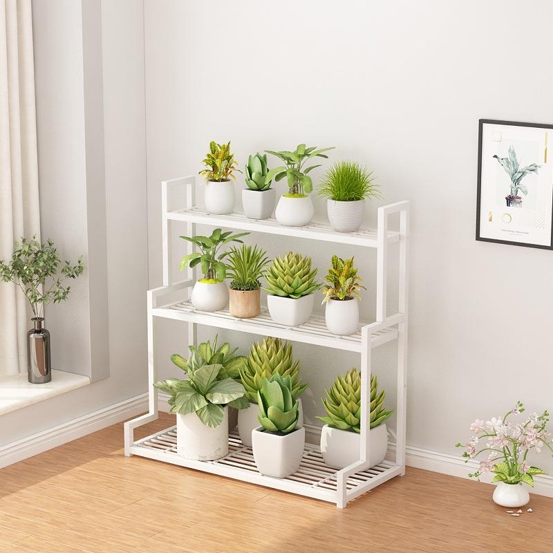 花架置物架013阳台花艺架子室内萝客铁厅简约落地式多层多肉绿植