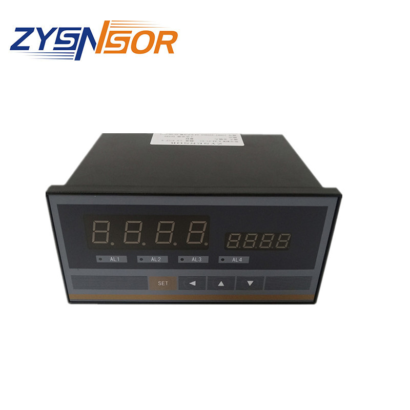 ZYSENSOR单通道数显表 4-20MA输入 DC24V 双4位LED 4点报警继电器