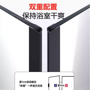 方形卫平下门淋浴房L型沉式生间隔断玻璃门浴室225整开体家用