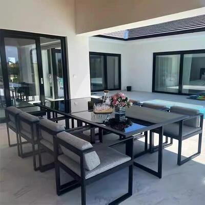 户外桌椅庭院铝合金5256园露天阳花台休闲防室水防晒商用外家具组