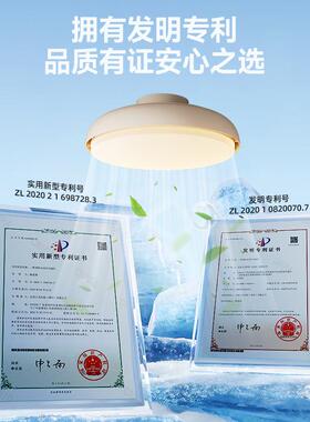 隐2SCV02房5年新款形静音卧室无吸顶主卧间电扇吊扇灯全光谱叶风