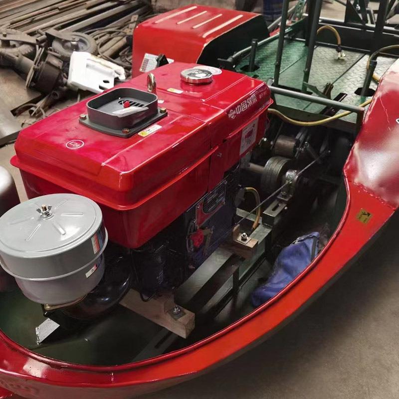 乘坐水水旱两用旋耕OPJ机水上用农淤泥船型塘水田旱地机耕船