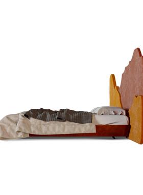 意式轻TY-C006奢卧双人宽落屏大床现艺代设计师款高主端别墅大平