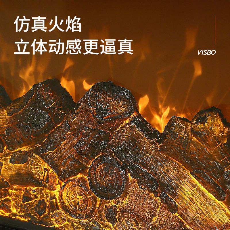 厂家欧式仿真电子壁炉上出风边柜壁炉电视墙装饰壁炉家用别墅壁炉