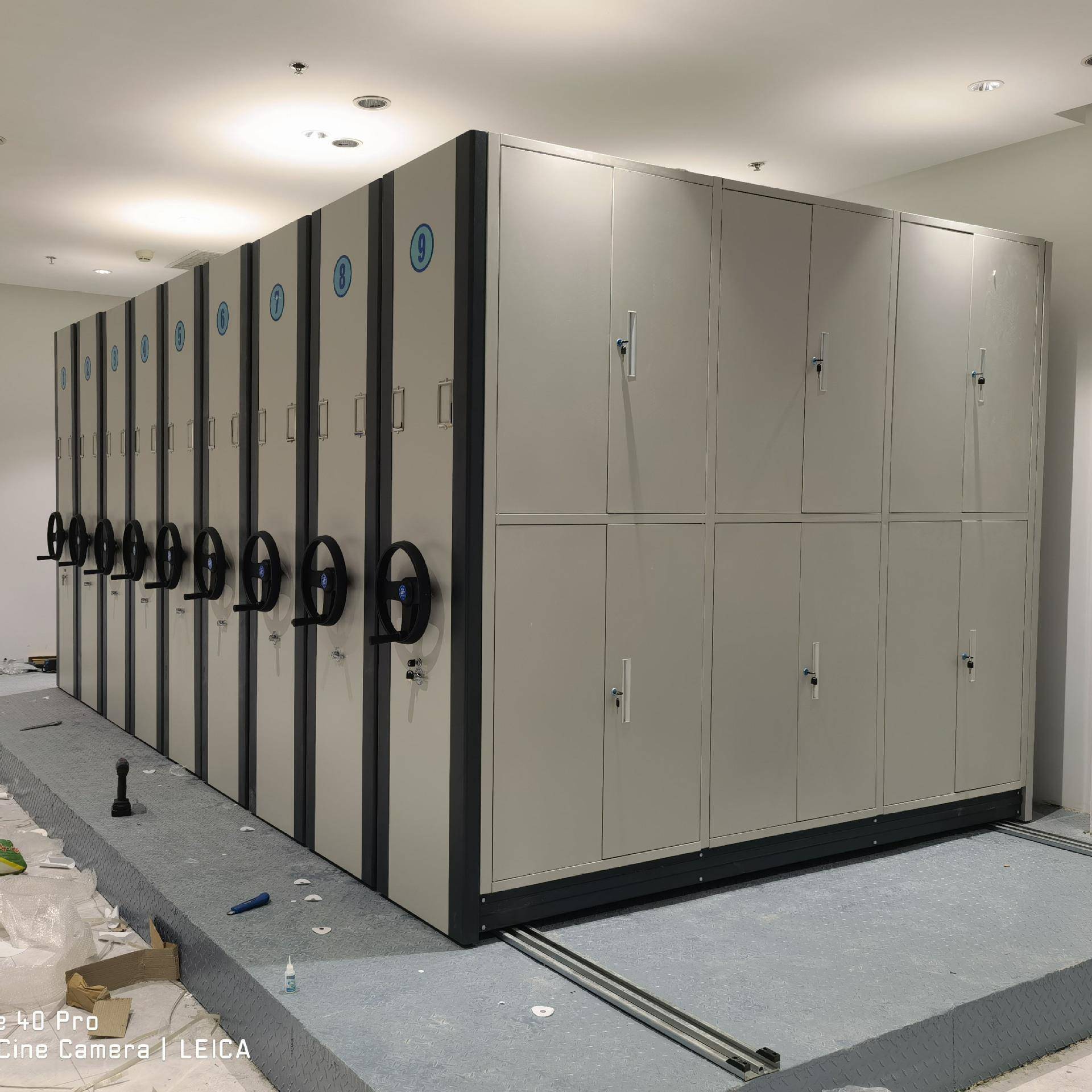 密集架档密接柜手摇移动资料档案密集柜手动案档室案WRD密集室架