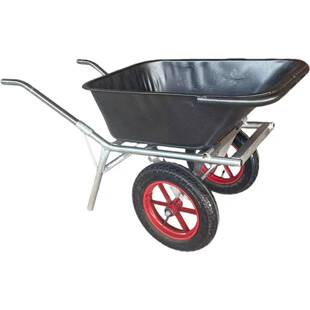 加厚双独轮无品牌/手推车家用工地轮双独轮翻斗车养殖场花轮泥土