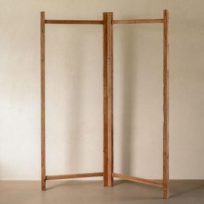 中古风老榆木这可点民宿酒店隔断架木办公室隔无品牌/档店实酒装