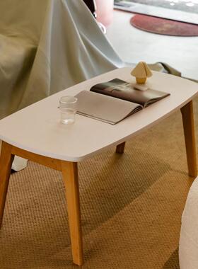 可折叠几餐桌两用小户型简矮式桌客厅家用简HVS约易日实茶木桌小