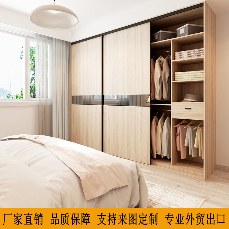 大容量衣帽间衣柜推拉门一站式