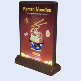 立灯箱式桌面灯箱充电站灯箱面牌吸塑展桌览展览DYL板展餐示牌