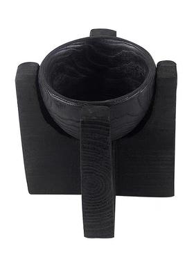 复年代感大号黑色木火烧碳化古托板盘民实宿样间设计师款ali-7419