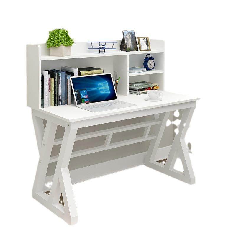 现代简约书桌ZNN带书架写组脑学生学习桌写字桌家用电办公合台式