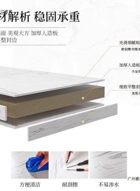 茶几轻奢现代小户客30965厅家用形桌简大理石约i圆s意型式创意铁