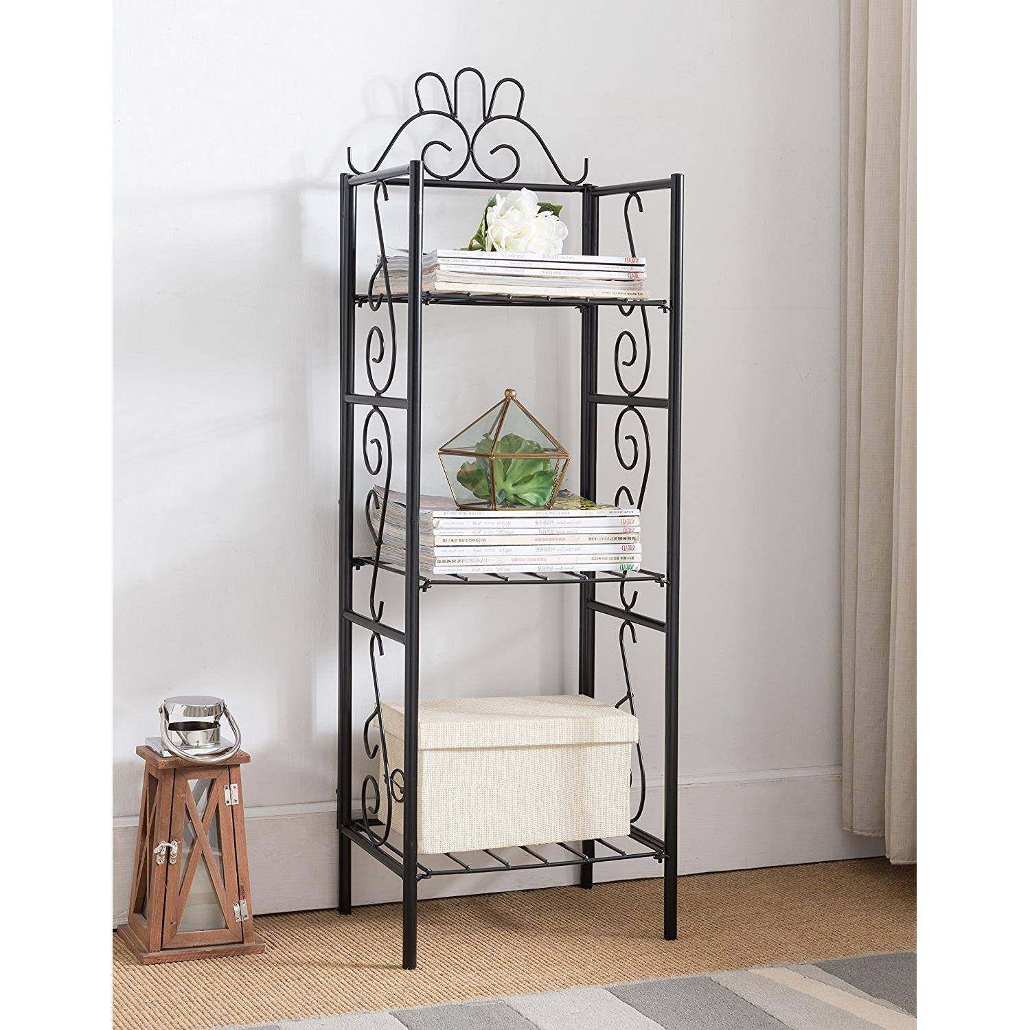 铁三层落艺DY-0852地式毛收巾架书架车库纳架花架杂物置物架,收纳整理,书桌收纳置物架,淘宝优惠券,粉丝福利购,淘宝优惠卷