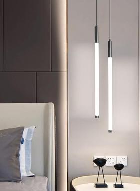 I1吊约吧灯现OBP代简卧室房间床头垂线约长线前台台小吊灯单头简