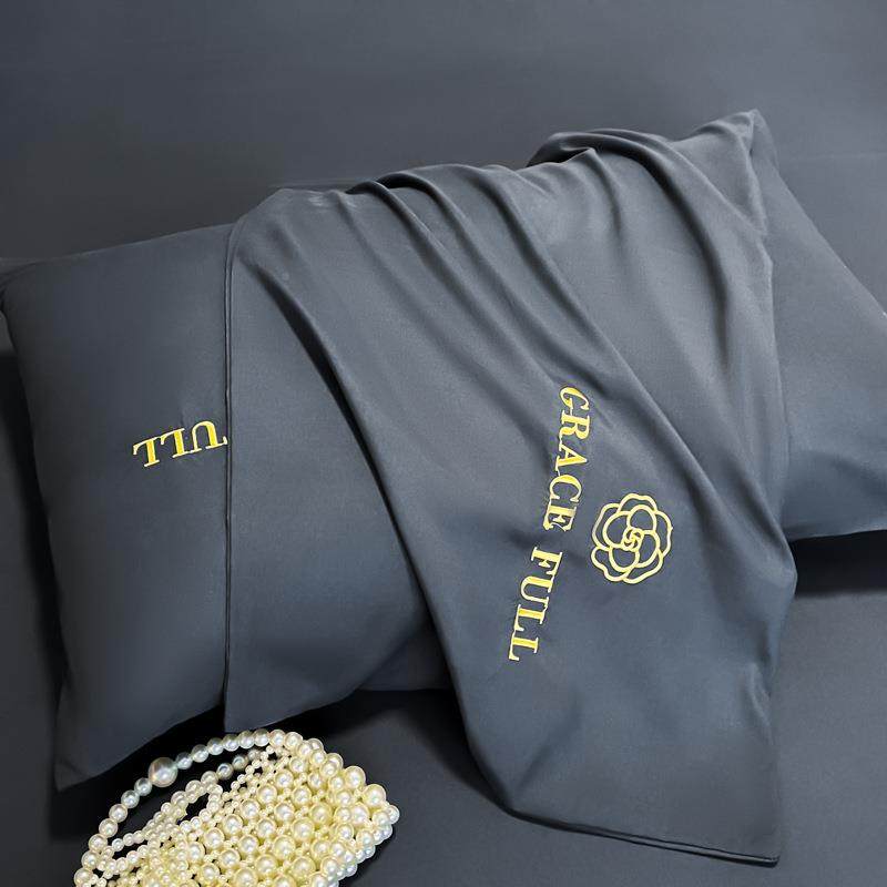 轻风水奢洗DYS棉磨毛四件套加厚纯色单被南套三件套通床家纺床品