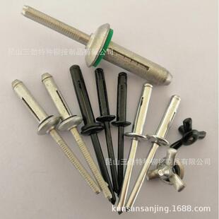 灯全铝灯笼钉烤漆黑色开灯铆笼拉铆钉拉钉花GOX三爪铝笼型抽芯铆