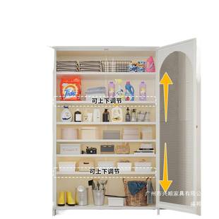 晒款 新阳台收RZW纳储柜防水物防靠墙一体置物架钢制杂物书柜铁皮