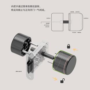 罗口溢出」「KEU球形室静音门锁中古门把卧手钥旋钮无匙两面锁