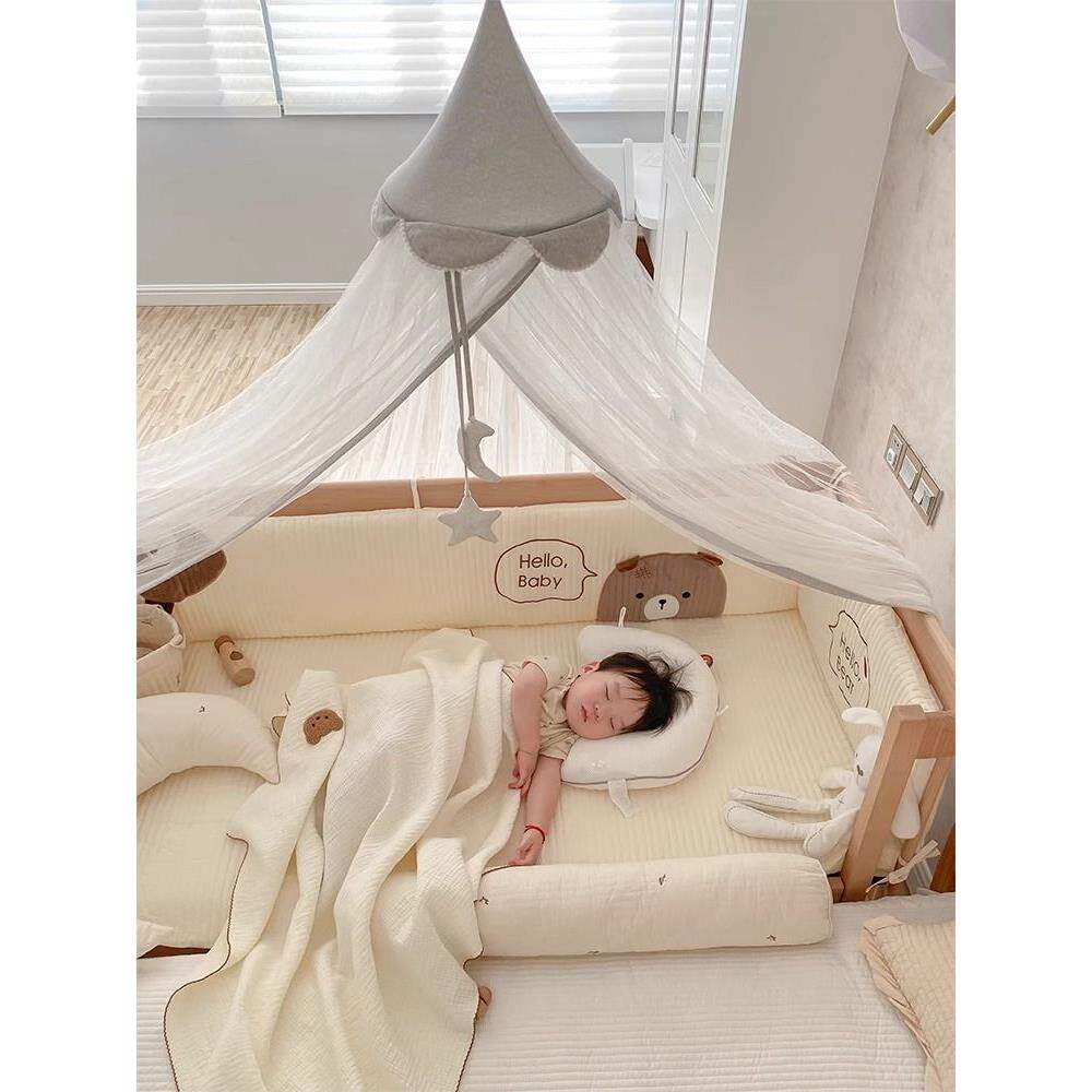 婴宝通儿床接蚊帐全罩式用宝防蚊罩10000887儿童拼床专用遮光防摔