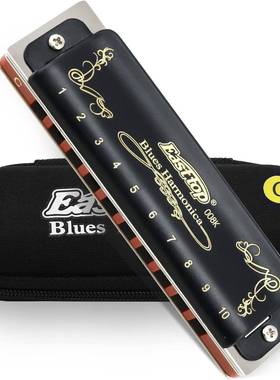 东蓝方鼎eastop布t鲁UQT斯十孔口琴调10孔初学T008K