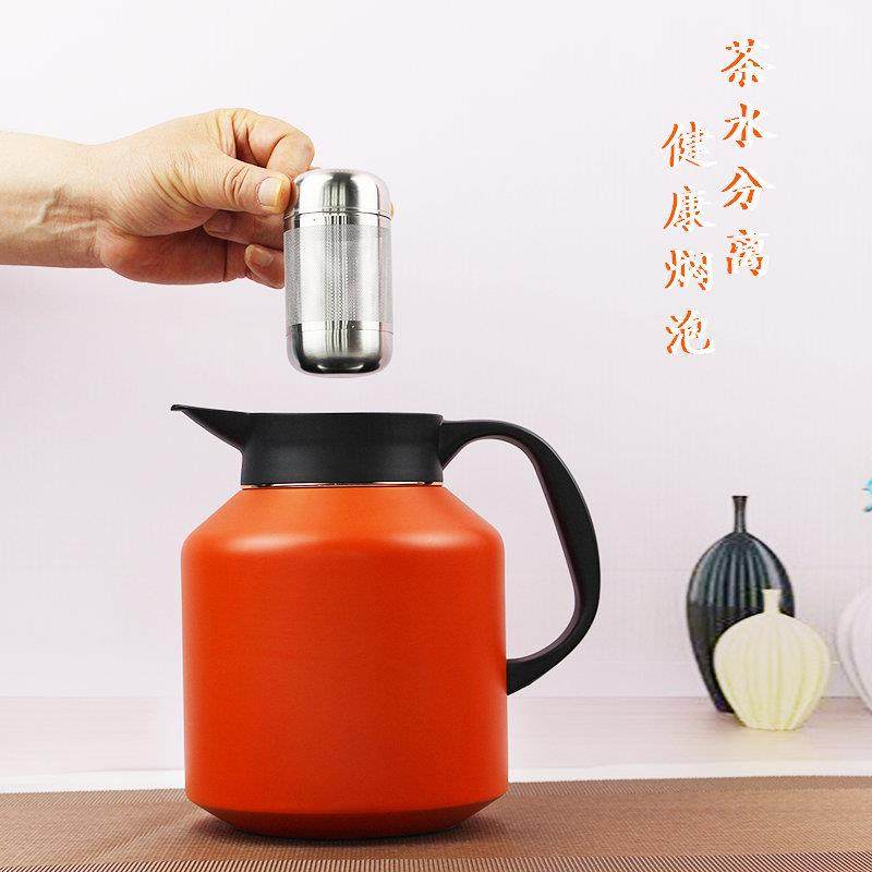闷钢茶壶6不锈水焖茶壶老白茶大容量家用CSI茶水1分离保温壶