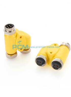 电源工公业IP67/7/8“8H型T型6Y型4芯母转KHZ接器