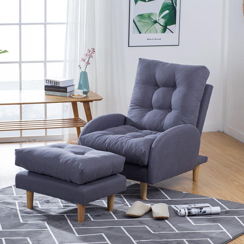 懒人沙发卧室阳椅台小户小沙发休闲TFH椅躺网红款折叠型靠背单沙