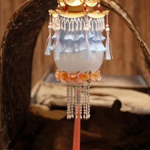 汉手提步摇成品古风中发光宫国风复FTP古纱灯灯中服节绛秋拍摄灯