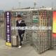 动车站人行出口推逆针时全梳状高NM Q018手单向通道转闸门三叶护