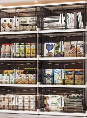 折叠收纳柜塑子料透明家GNK用收衣服被收箱儿纳童玩具大容量纳收