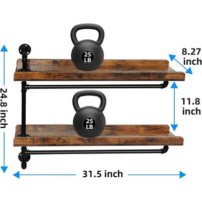 木盆J00321质墙壁旋转浮搁板架农厂窗户植架2层家居装饰动花物架