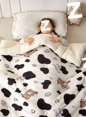 宝宝冬YCU被婴儿子冬季儿童儿幼园被子被儿芯秋被冬加厚小被新生
