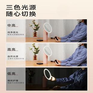 化妆镜台子台式智补能D带AL101666灯小桌面充电光灯大妆美梳妆网