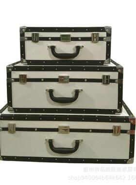 样板房家居柜子收纳手提箱家奢具城衣件柜装饰摆轻皮PS-F236木质