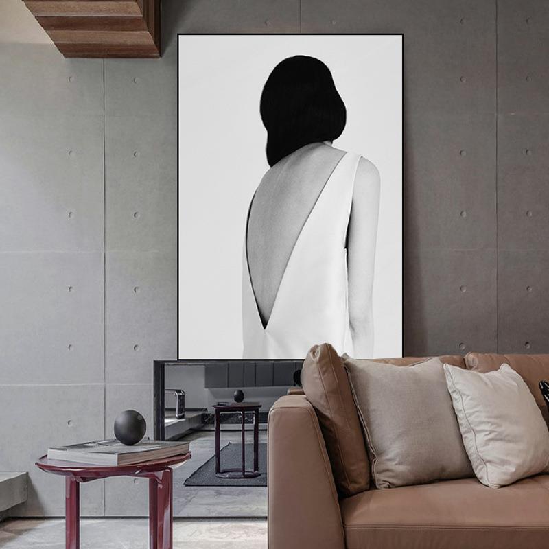 现轻奢客厅装饰画卧室代更衣HZU室大气挂画酒壁店民宿玄关廊走大