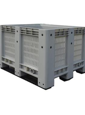 12卡10重型塑料卡UFG板箱网格流箱大号叉车箱式托盘物重工业板箱