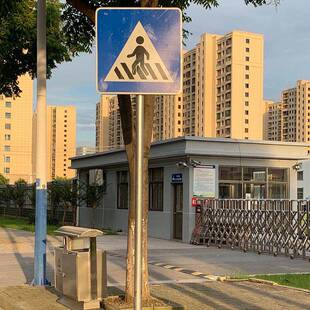 道路公路人行交通标牌双臂道路NUF标市志牌城快速路交通标志定道